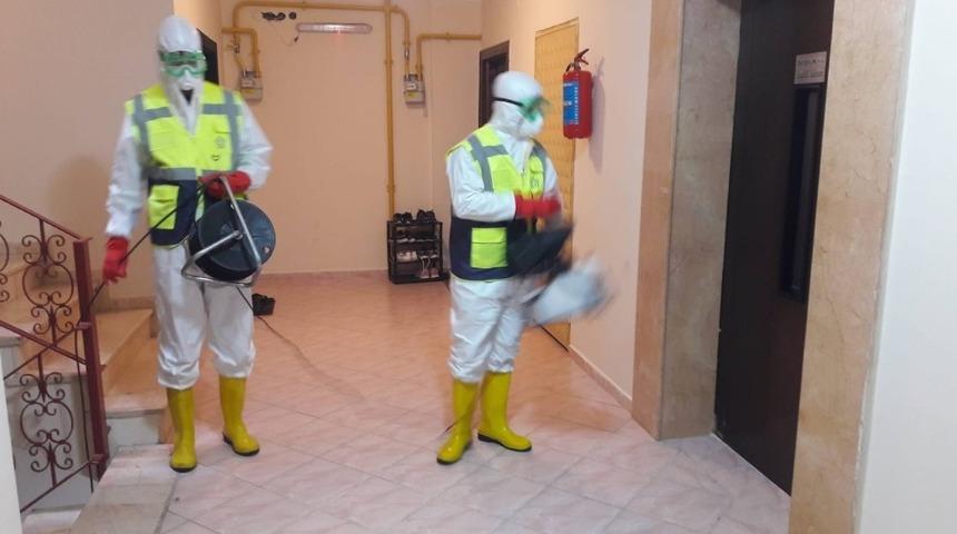 Dezenfeksiyon çalışmaları yoğun şekilde sürüyor