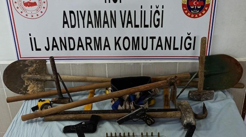 SİT alanında ka&ccedil;ak kazı yapanlara su&ccedil;&uuml;st&uuml;