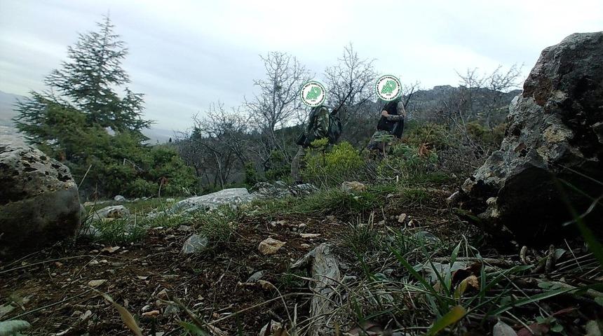 Usuls&uuml;z avlanırken, fotokapana yakalanınca cezadan kurtulamadılar