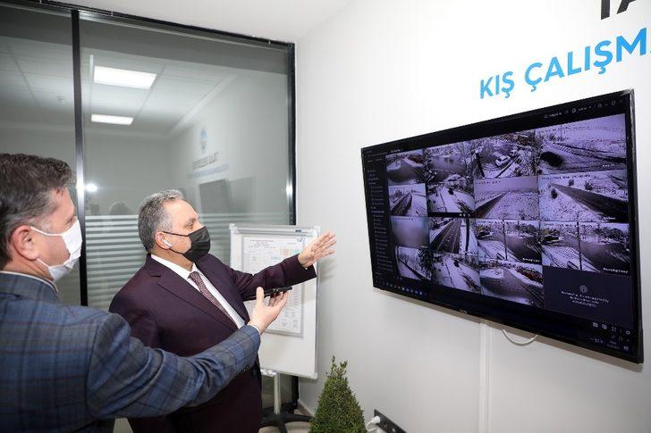 Başkan Yalçın, Koordinasyon Merkezi’nden kış çalışmalarını takip etti G4