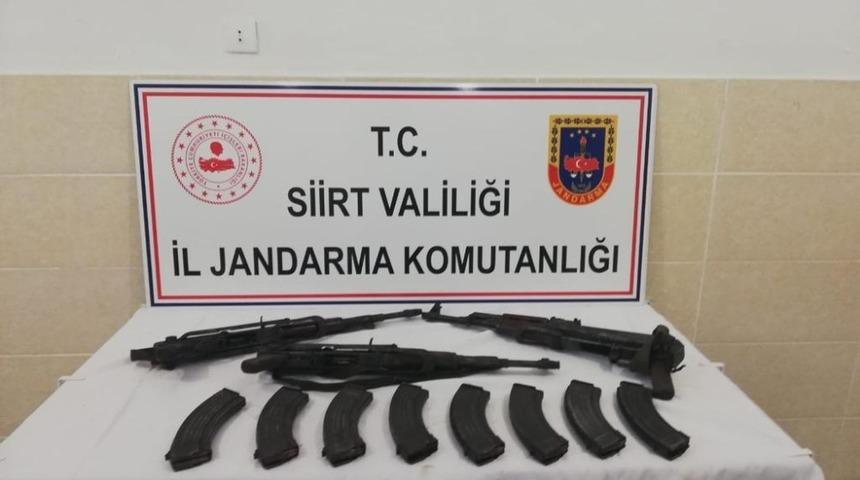 Siirt’te PKK’lı teröristlere ait mühimmat ele geçirildi