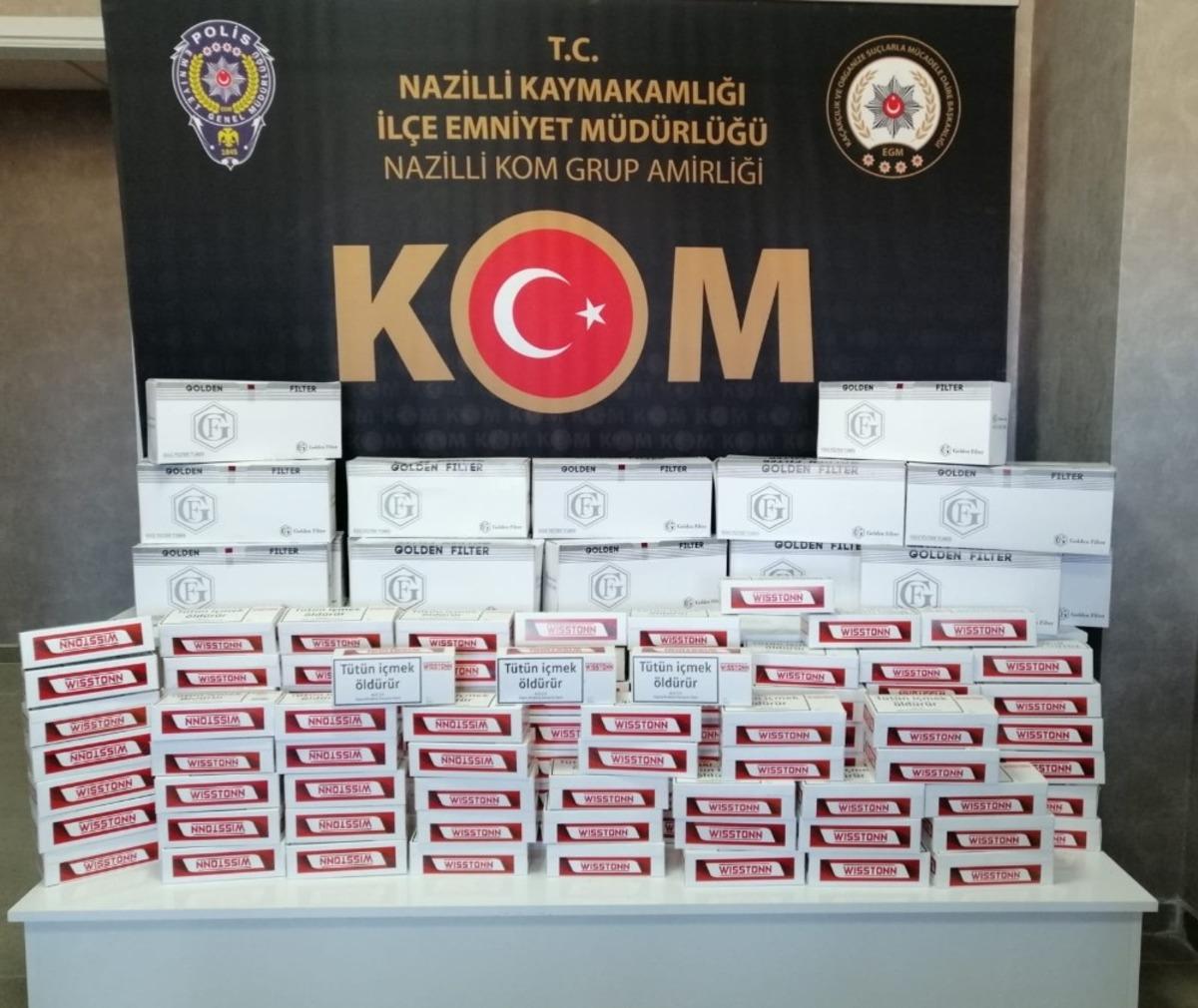 Nazilli&rsquo;de ka&ccedil;ak i&ccedil;ki ve sigara operasyonu