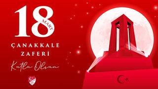 Spor camiasından 18 Mart Çanakkale Zaferi paylaşımları