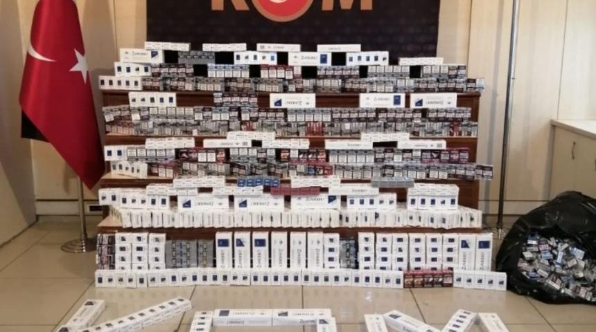 2 bin 580 paket ka&ccedil;ak sigara ele ge&ccedil;irildi