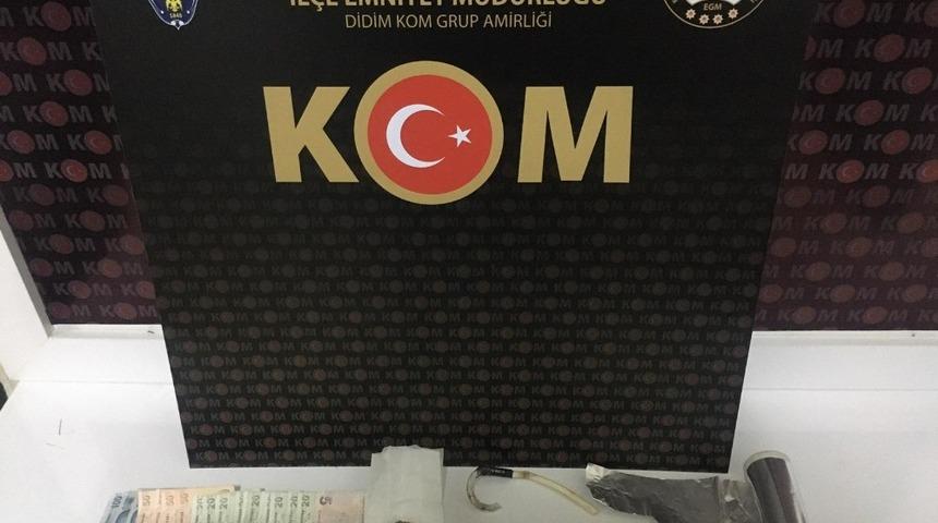 Didim&rsquo;de uyuşturucu tacirine şok baskın