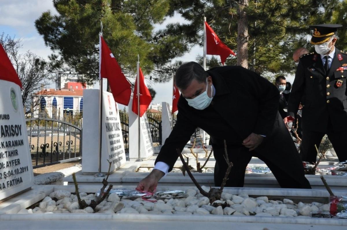Karaman&rsquo;da Şehitleri Anma G&uuml;n&uuml; ve &Ccedil;anakkale Zaferi&rsquo;nin 106. yıld&ouml;n&uuml;m&uuml; etkinlikleri