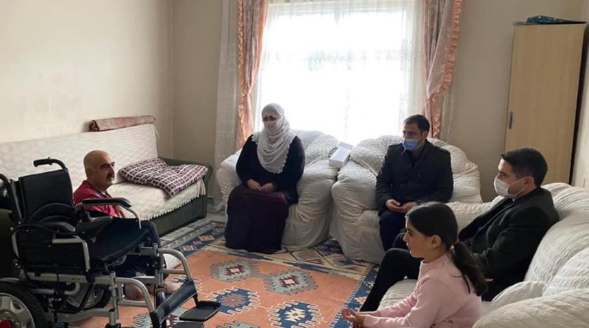 Kaymakam Zeyrek’ten engelli vatandaşa ziyaret