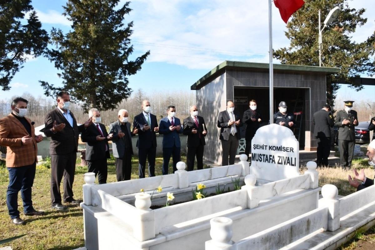 Terme&rsquo;de şehitler anıldı