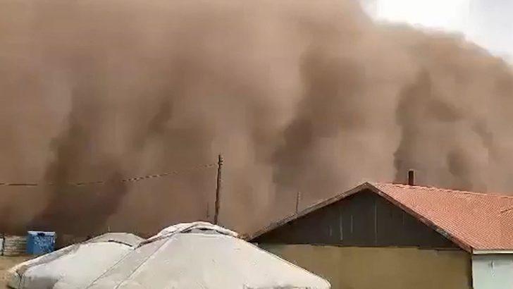 Kazakistan’da kum fırtınası! G1