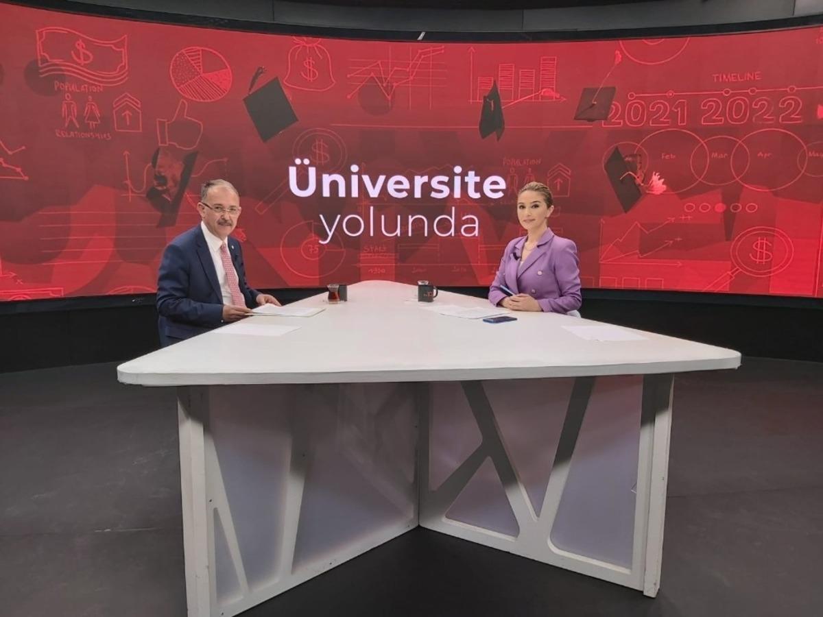 Rekt&ouml;r Prof. Dr. Dağlı &rsquo;&Uuml;niversite yolunda&rsquo; programına konuk oldu