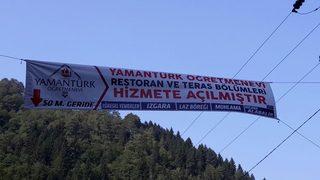 Karadeniz insanı yine güldürdü! İşte fıkra gibi pankart...