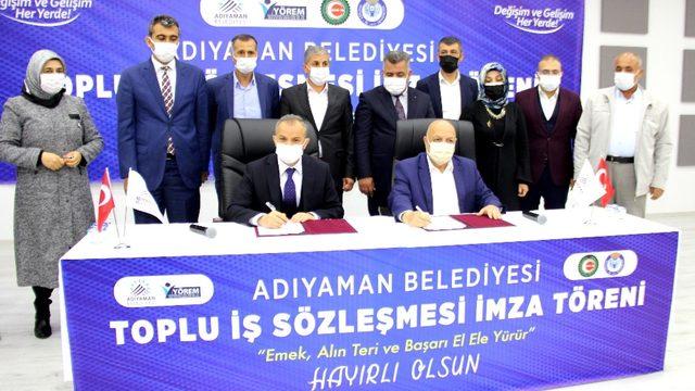 Adıyaman Belediyesi’nde toplu iş sözleşmesi sevinci