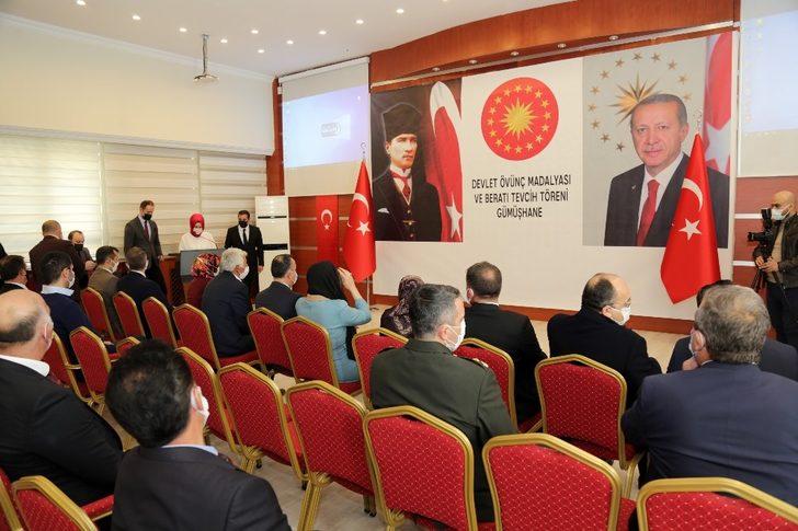 Gümüşhane’de Gazi Hasan Turgut’a devlet övünç madalyası verildi G2