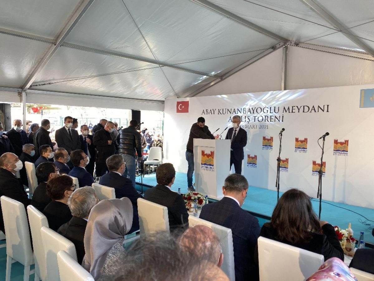 Zeytinburnu&rsquo;nda &ldquo;Abay Kunanbayoğlu Meydanı&rdquo; a&ccedil;ıldı