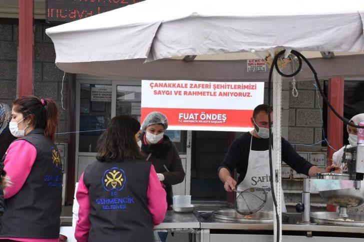 Germencik Belediyesi şehitler için lokma hayrı yaptı G5