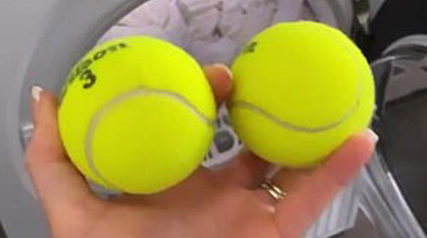 İhtiyacınız olan şey sadece tenis topu! Makineye attığınızda bakın neler yapıyor