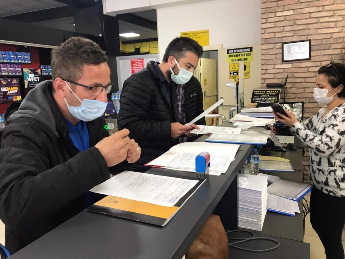 D&uuml;zce&rsquo;de spor salonlarına Covid-19 denetimi