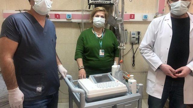 Çine Devlet Hastanesi’ne EKG cihazı bağışlandı