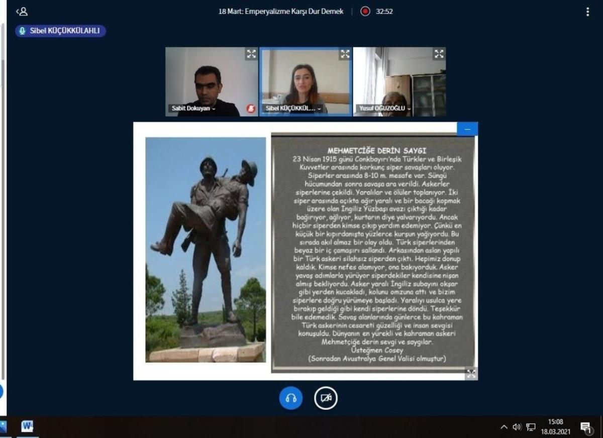 &ldquo;18 Mart emperyalizme karşı dur demek&rdquo;