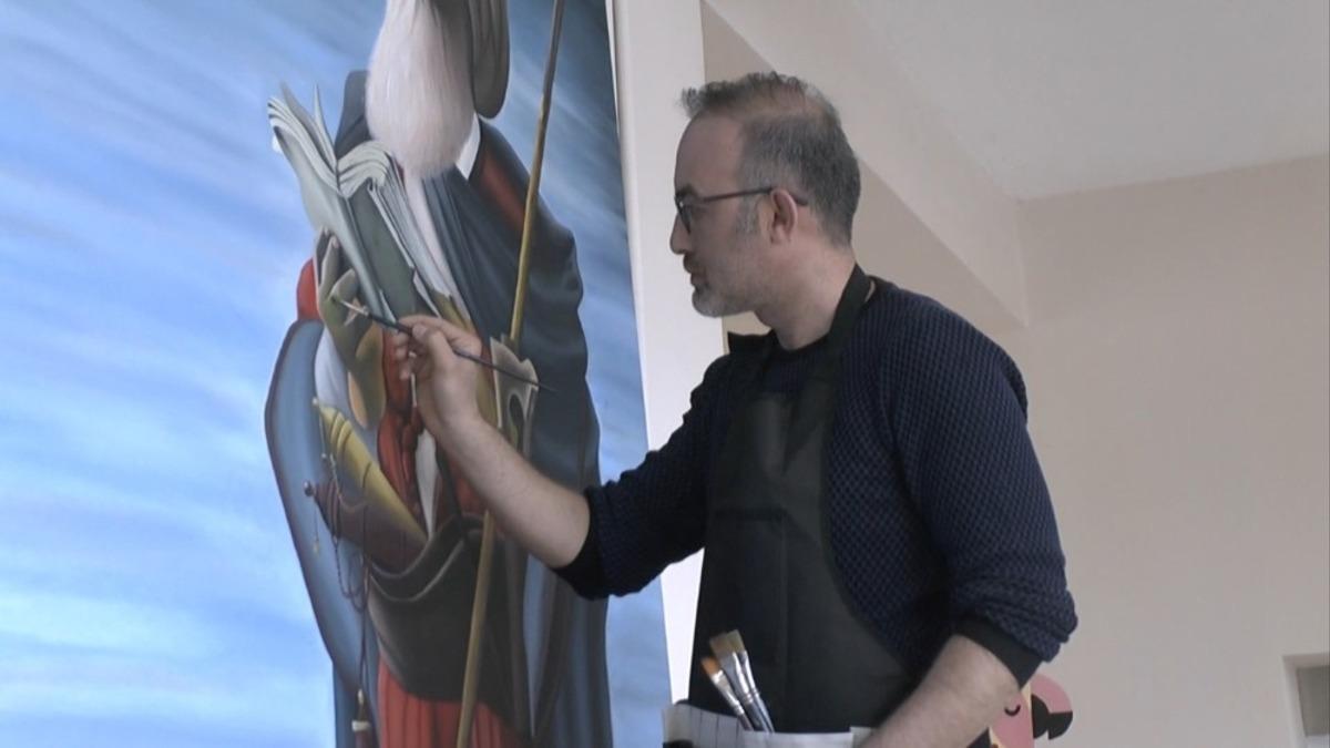 Muş&rsquo;ta devasa portre &ccedil;alışmaları