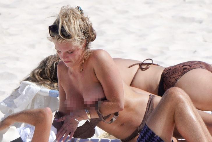 Madison LeCroy'un bikini kazası! Sürekli göğsü açıldı G5