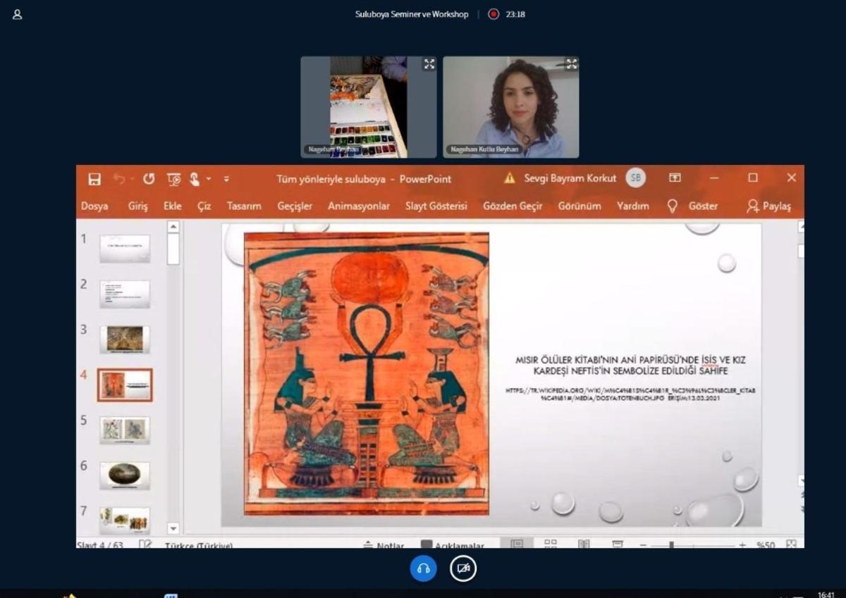 Suluboya semineri ve workshop etkinliği ger&ccedil;ekleştirildi