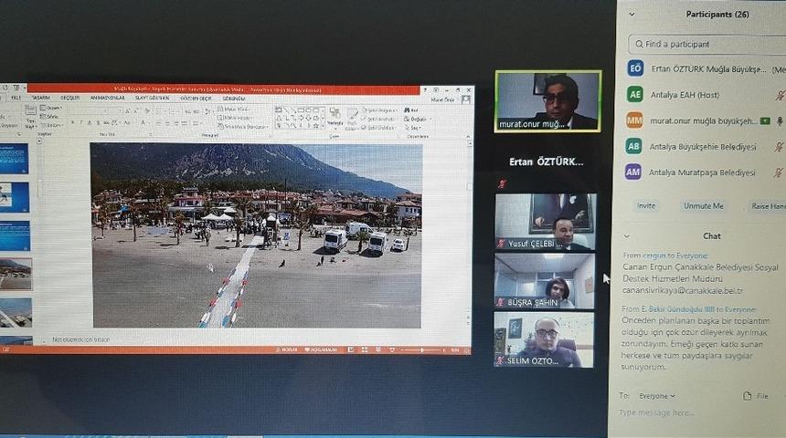 Büyükşehir Belediyesi Online çalıştaya katıldı