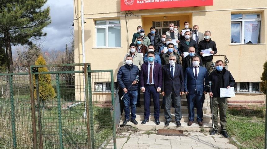 &ldquo;Etkin ve Verimli Sulama Sistemleri Eğitimi&rdquo;ne katılan 36 &ccedil;ift&ccedil;iye belgeleri teslim edildi