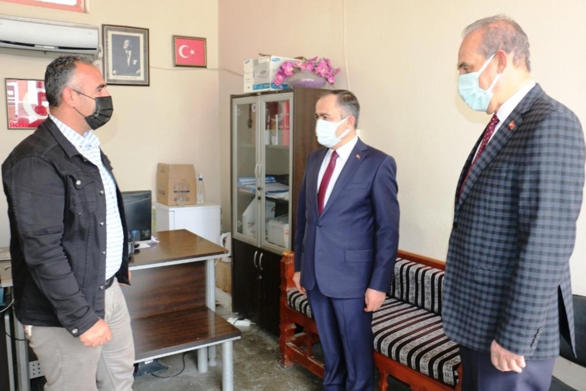 Yal&ccedil;ınkaya, esnafı ziyaret etti