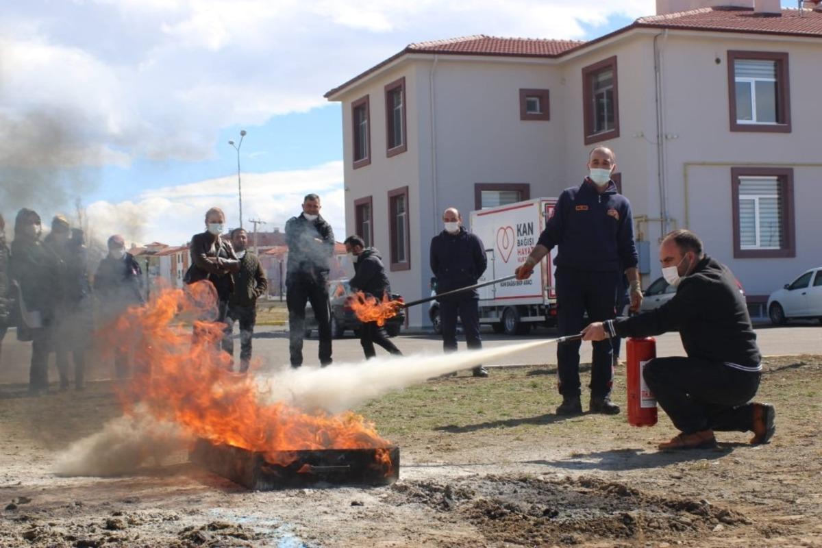 İtfaiyeden yangın g&uuml;venliği eğitimi
