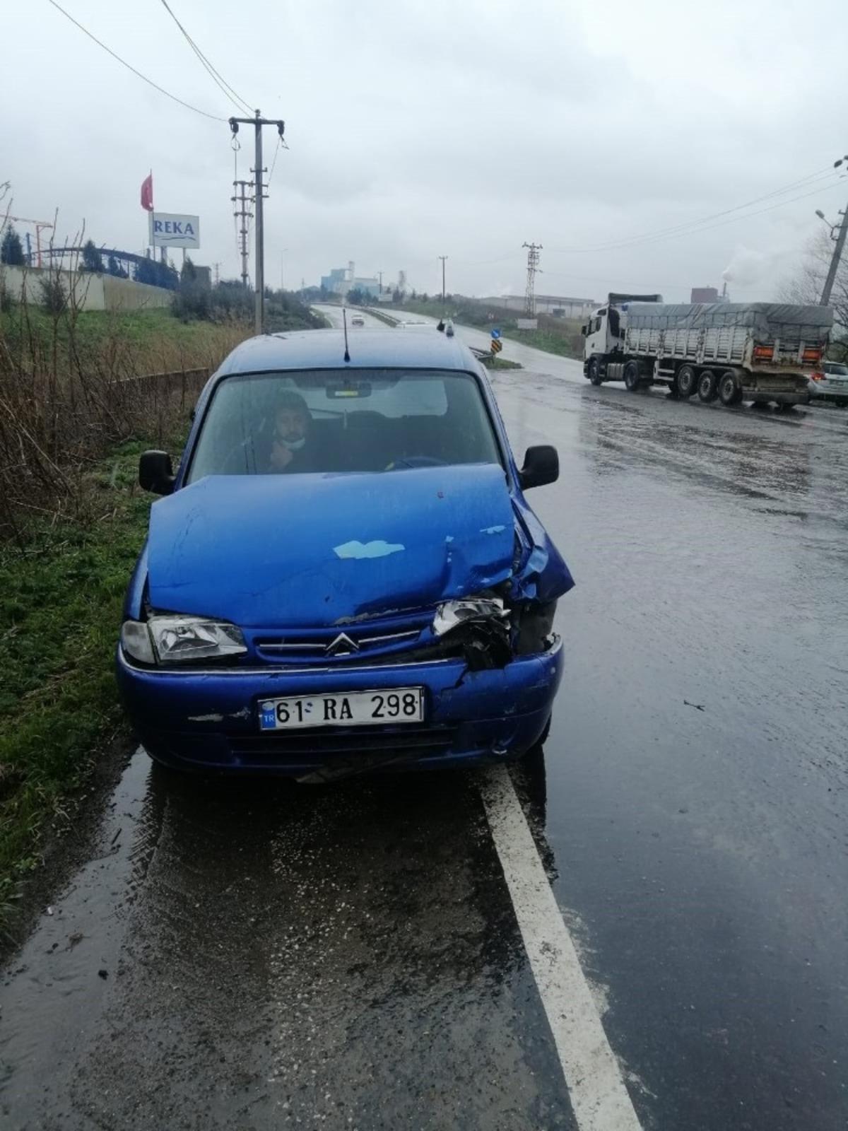 Muratlı&rsquo;da trafik kazası: 1 yaralı