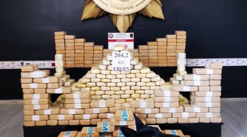 Yüksekova’da 204 kilo 200 gram eroin ele geçirildi
