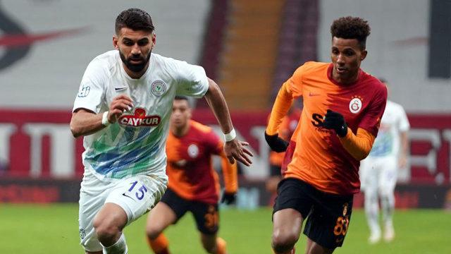 Galatasaray 17 yıl sonra evinde Rizespor'a yenildi