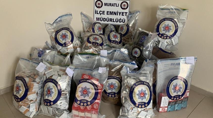 Muratlı&rsquo;da ka&ccedil;ak t&uuml;t&uuml;n operasyonu: 11 kişi yakalandı