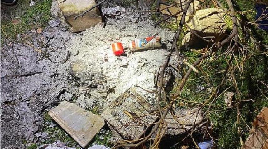 Roket düştü sanıldı, çakmak doldurma tüpünün patladığı anlaşıldı