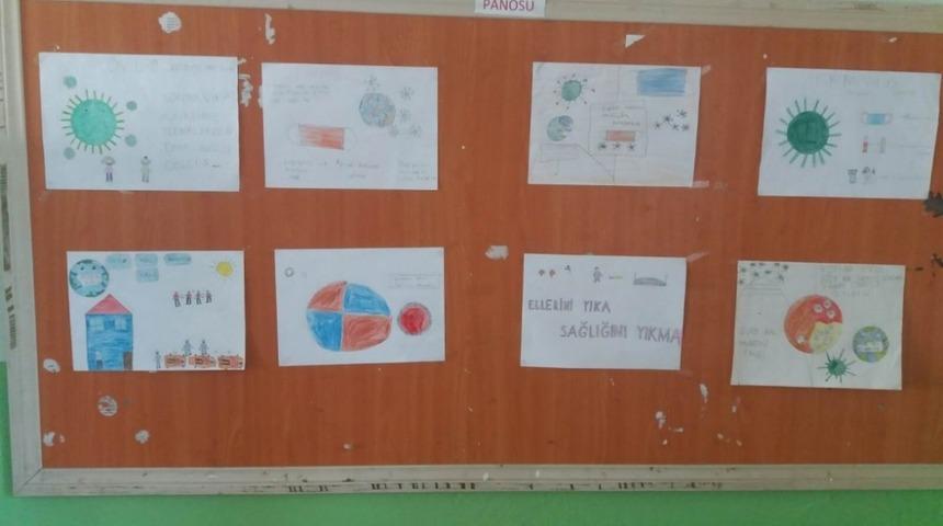 &Ouml;ğrencilerin g&ouml;z&uuml;yle Covid-19