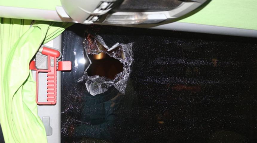 Giresunspor takım otobüsüne taşlı saldırı