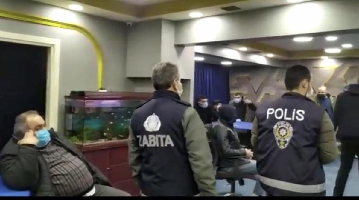 Maltepe&rsquo;de iş yeri g&ouml;r&uuml;n&uuml;ml&uuml; kumarhaneye baskın