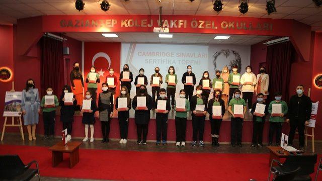 GKV’liler Cambridge Assessment English sertifikalarını aldı