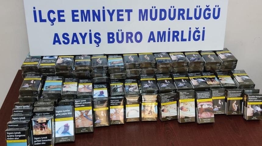 Marketten sigara &ccedil;alan hırsızlar yakalandı