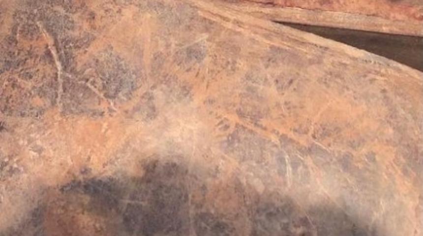 Ş&uuml;pheli ara&ccedil;tan 1700 yıllık kitabe &ccedil;ıktı