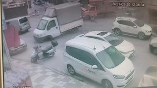 Maltepe'de kamyonet dehşeti! Caddeyi birbirine kattı