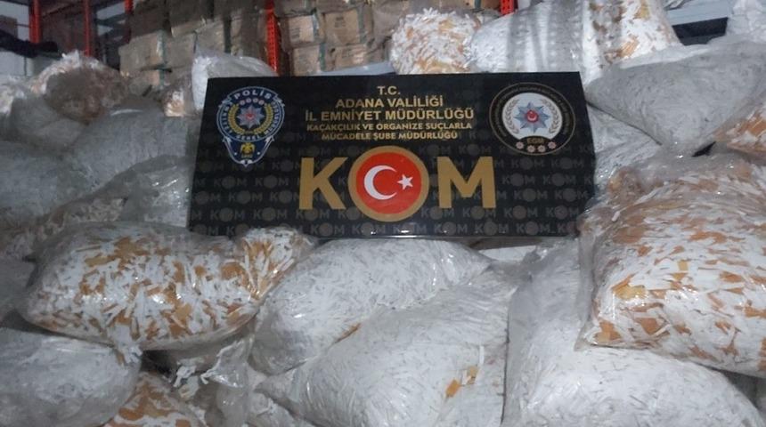 Adana&rsquo;da 4 milyon 950 bin ka&ccedil;ak makaron ele ge&ccedil;irildi