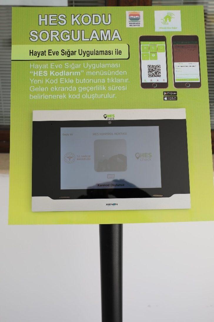 Marmaris Belediyesi’ne karekod okutarak girilebiliyor G4