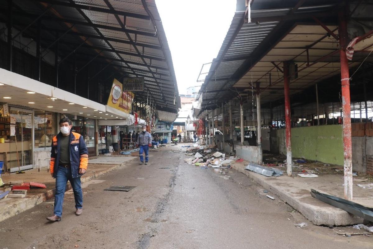 Perakende Sebze Halinde yenileme &ccedil;alışmalarına başlandı
