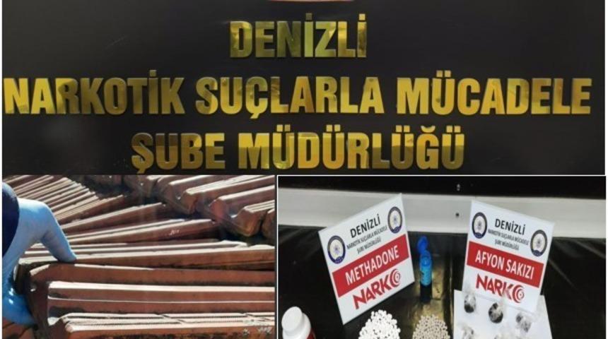 Baskınına karşı saklanan uyuşturucu polisin dikkatinden kurtulamadı