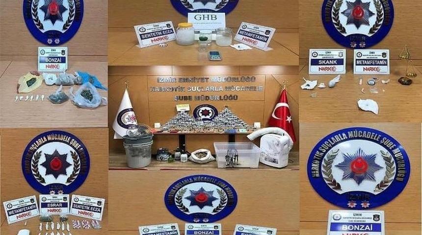 İzmir&rsquo;de uyuşturucu operasyonları: 19 tutuklama