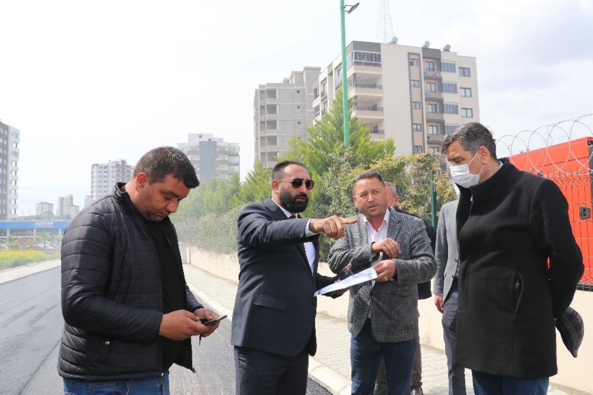 Başkan Yılmaz asfalt &ccedil;alışmalarını inceledi