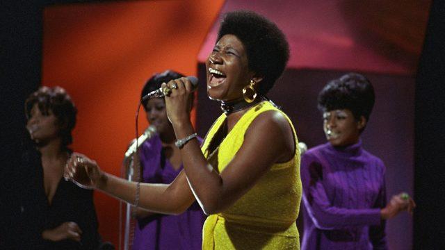 Aretha Franklin'in 1970 yılındaki bir fotoğrafı