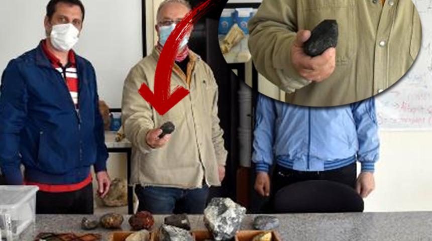 Yolda yürürken buldular! Gizemli taş merak uyandırdı